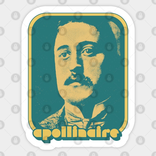 Guillaume Apollinaire // Retro Aesthetic Fan Design Sticker by DankFutura